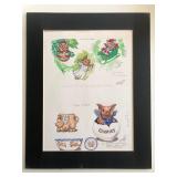 Fenway the Pigasus Original Hand Drawn Art - 1983