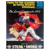 St Louis Cardinals 1977 scorecard. 8x11 inches