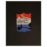 Vintage Hawaiian Airlines Limited Honolulu Sticker