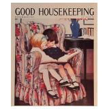 Vintage Folk Art Little Girls Reading Good...