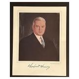 31st President Herbert Hoover Facsimile Signed...