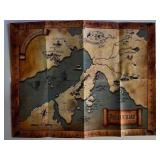 Edgar Rice Burroughs Pellucidar Map Poster