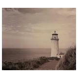 Black and White Lighthouse Art Print