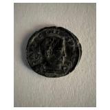 Bronze Roman coin circa 370 AD. 1 inch