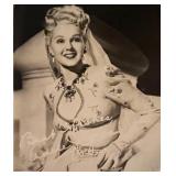 Adele Jergens facsimile signed photo. 3x5 inches