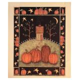 Vintage Country Fall Pumpkin Farmhouse Art Print