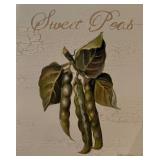 Vintage Sweet Peas Garden Art Print