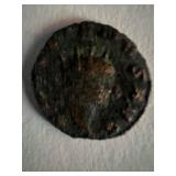 Bronze Roman coin circa 370 AD. 1 inch