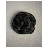 Bronze Roman coin circa 370 AD. 1 inch