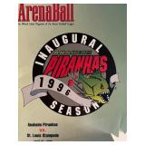 Anaheim Piranhas game magazine. Apr. 20, 1986