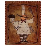 Chef Folk Art Print