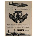 Fairchild Aircraft advertisement. 9x11 inches
