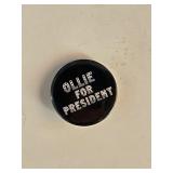 Vintage Ollie for President Pin