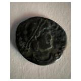 Bronze Roman coin circa 370 AD. 1 inch
