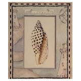 Vintage Lighthouse Seashell Art Print
