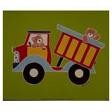 Bears in Dump Truck Art Print