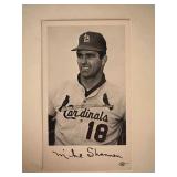 Mike Shannon facsimile signed photo. 3x5 inches