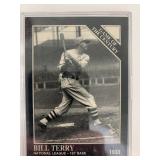 Bill Terry unsigned baseball card