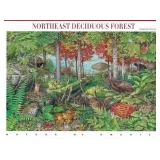 Northeast Deciduous Forest stamp sheet