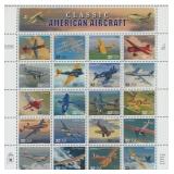 USPS 1997 Classic American Aircraft - Sheet of...