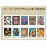 Art of the American Indian stamp sheet 10 x 37...
