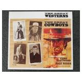 1992 Clint Eastwood souvenir stamp sheet...
