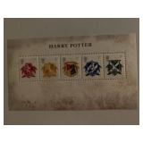 2007 Harry Potter Hogwarts Houses Stamp Sheet