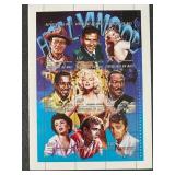 1997 Hollywood Film Stars stamp sheet