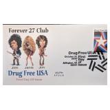 Forever 27 Club Drug Free USA First Day Cover -...