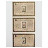 1988 United Nations set of 3 stamps