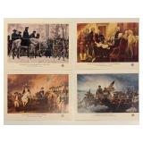 Set of 4 1976 US Vintage Stamp Sheets...