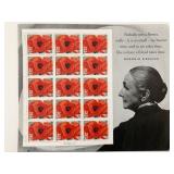 Georgia O'Keeffe US Postage Sheet of 15 32 Cent...