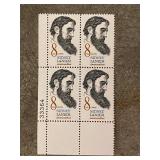 Poet Sidney Lanier 8-cent postage stamps