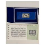 Franklin Mint Sterling Silver 1849 France Stamp...