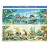 The World of Dinosaurs Stamp Sheet