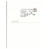 4th of July - First Day Cover - Batsto, NJ - 1988