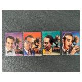 1996 Marconi Entertainers set of 4 mint stamps