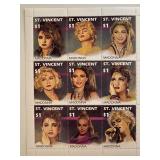 1991 Madonna stamp sheet