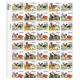 Classic Dog Breeds stamp sheet forty 20 cent...