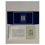 Franklin Mint Sterling Silver 1925 Ceylon Stamp...
