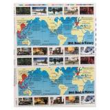 1944 WWII Road to Victory Sheet Collectible...