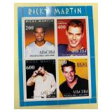 Ricky Martin collectors stamp set