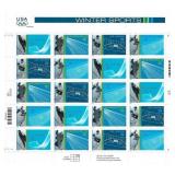 US Olympics Winter Sports stamp sheet 20 x 34...
