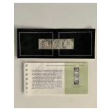 Franklin Mint Sterling Silver 1843 Brazil Stamp...