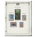 United Nations New York Stamps 1987-1988