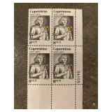 1973 block of four 8-cent Nicolaus Copernicus...