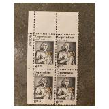 1973 block of four 8-cent Nicolaus Copernicus...