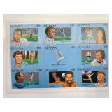 Sports Greats Guyana  Stamp Set