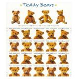 Teddy Bears stamp sheet 20 x 37 cent stamps