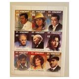 1991 Saint Vincent Famous Foreigners stamp sheet